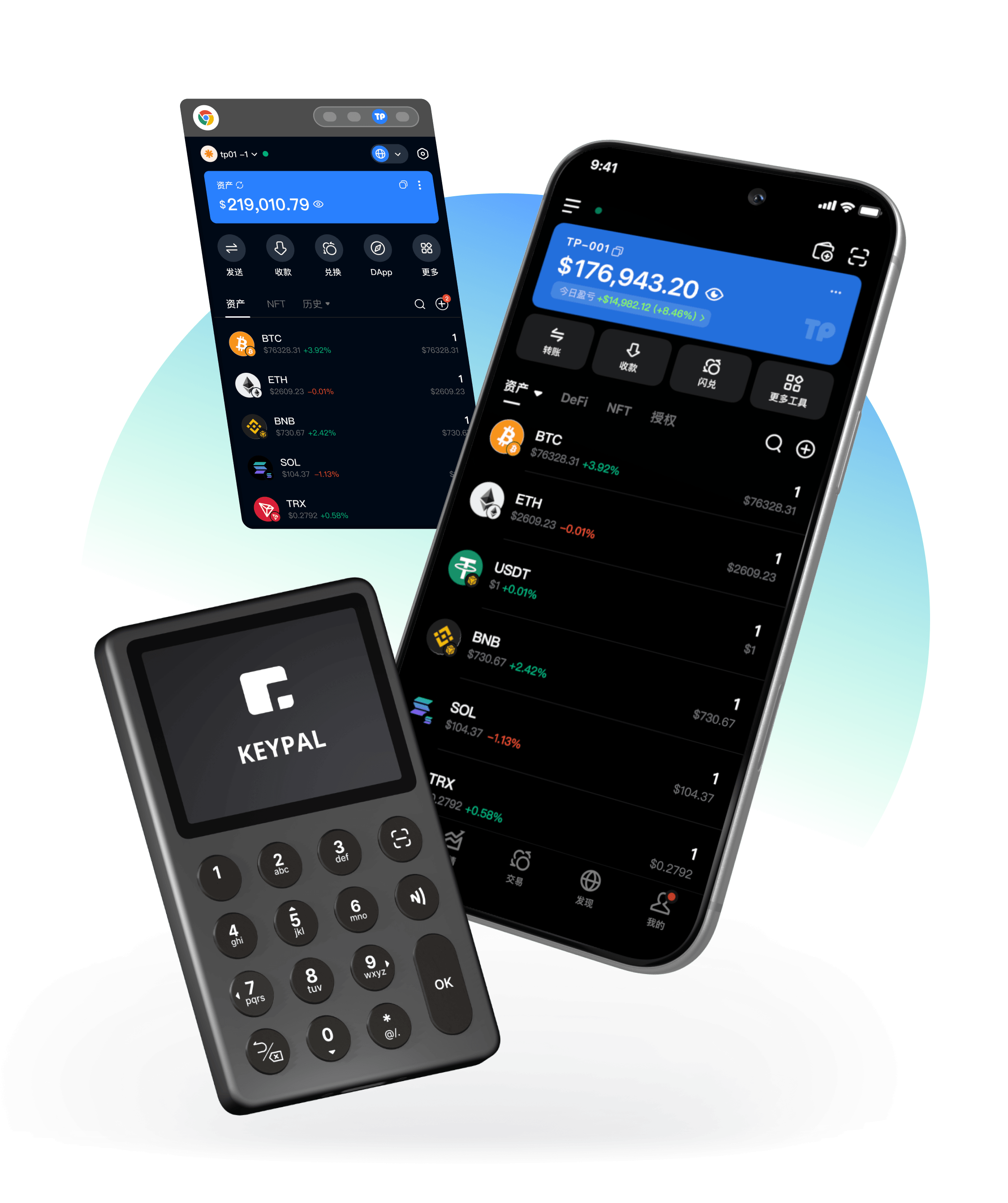 TokenPocket數字資產錢包產品介面